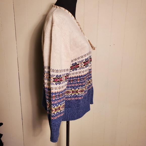 Vintage Heirloom Collectibles Fair Isle Full Zip Cardigan Sweater XL - Picture 3 of 6